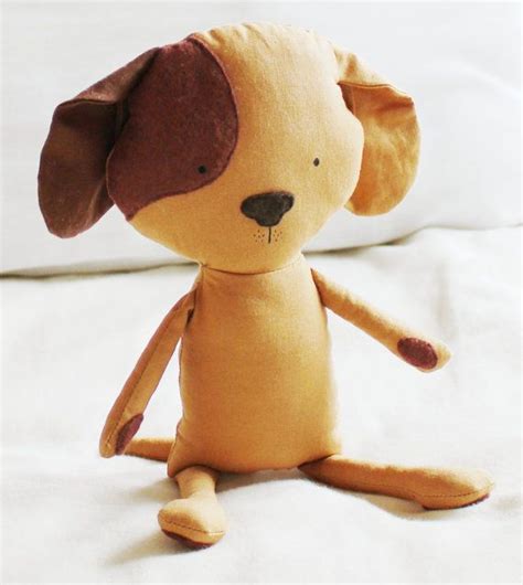 Dog Sewing Pattern Puppy Softie Plush Toy Cloth Doll Par Elfpop Animal