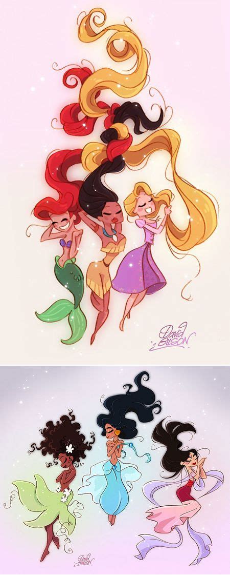 Disney Princesses By David Gilson Disney Drawings Disney Princess Art Disney Princess Drawings