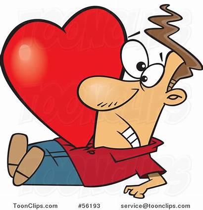 Crushing Heart Clipart Guy Cartoon Valentine Leishman