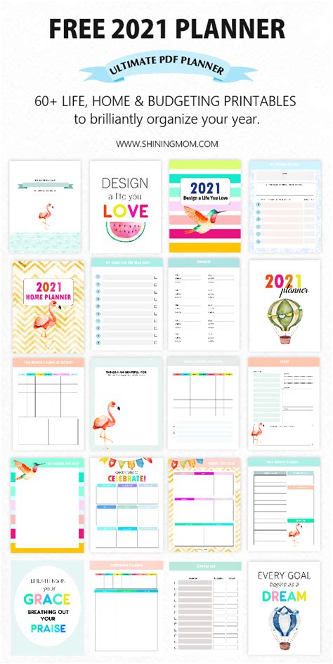 Free Planner 2021 In Pdf Design A Life You Love Free Planner Pages