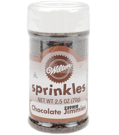 If you bought the recalled sprinkles, return them to the place of purchase or throw them out. Wilton Sprinkles-2.5 oz./Chocolate Jimmies | Jo-Ann