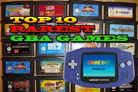 Maybe you would like to learn more about one of these? Top 10 Rarest Gameboy Advance Games | Most Expensive GBA Games - YouTube