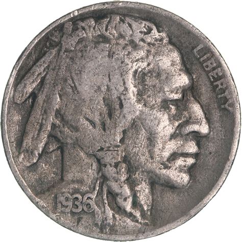 1936 D Buffalo Nickel Fine Fn Daves Collectible Coins