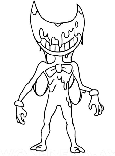 Printable Inky Bendy Coloring Page Porn Sex Picture