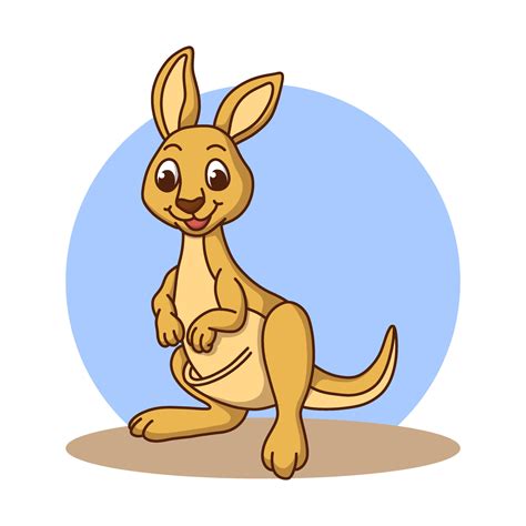 Cute Kangaroo Drawing