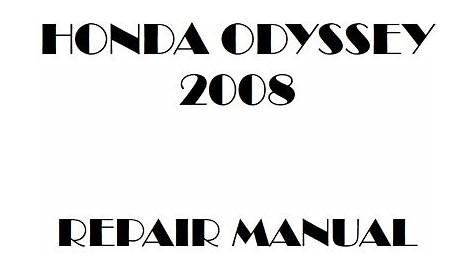 2008 honda odyssey manual