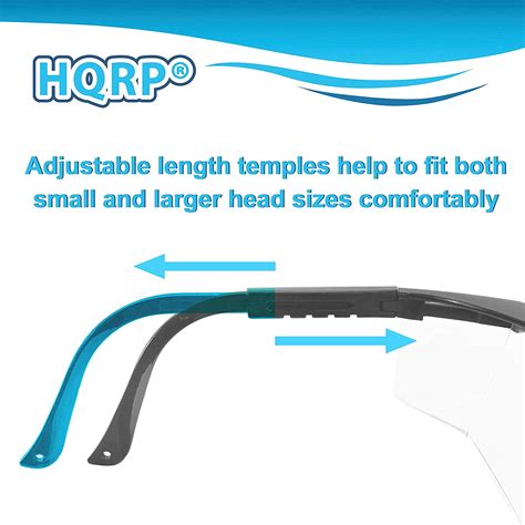 Hqrp Clear Tint Uv Protective Safety Glasses Goggles For Lab Chemistry Courses