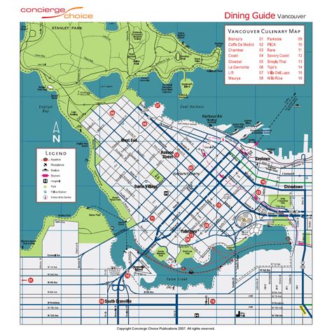 Downtown Vancouver Map Vancouver Mappery