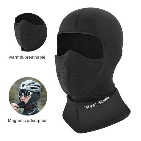 West Biking Warm Headgear Magnetic Ski Face Mask Winter Motorcycle Bike