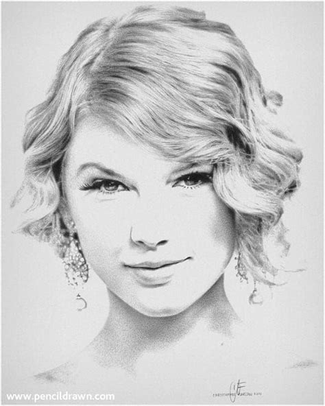 25 Amazing Taylor Swift Drawings Taylor Swift Drawing Portrait