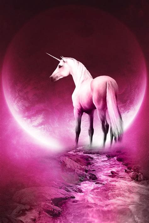 Download Pink Unicorn Wallpaper By Dfarley49 Pink Unicorn