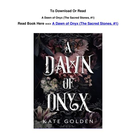 Download Epub A Dawn Of Onyx The Sacred Stones 1 By Kate Goldenpdf Docdroid