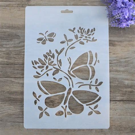 Buy Diy Craft Butterfly Layering Stencils For Walls