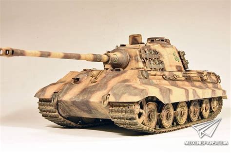 1 35 sPz Abt 505 King Tiger 虎王坦克三花 静态模型爱好者 致力于打造最全的模型评测网站