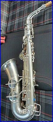 Nearmint Conn M Viii Naked Lady Rare Silver Plate Rolled Tone Hole Pro Alto Sax Brass Musical