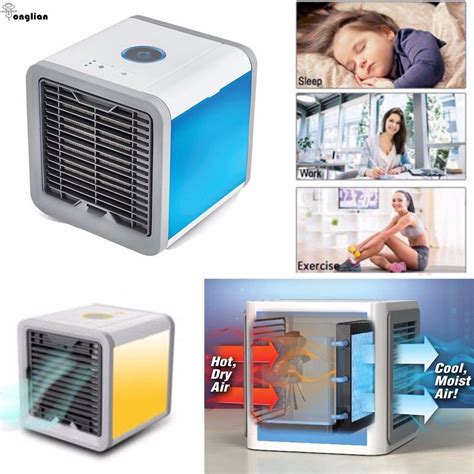 They are small in size and usually battery powered, which makes them, well, portable, since the technology hasn't yet stepped up to pass the electricity via air constantly and without a medium of sorts. NEW Personal Air Conditioner Mini Cool For Bedroom ...