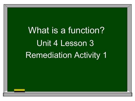 Unit 4 Lesson 3 Remediation Activity 1
