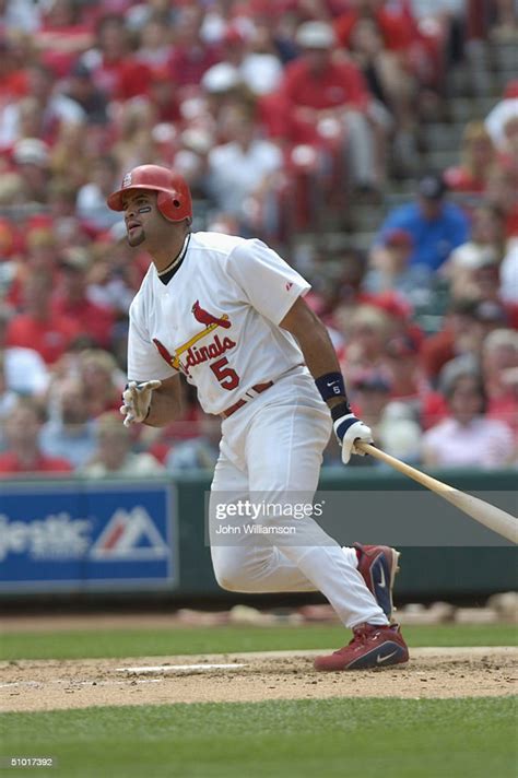 First Baseman Albert Pujols Of The St Louis Cardinals Bats During