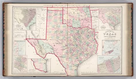 Texas And The Indian Territory Oklahoma David Rumsey