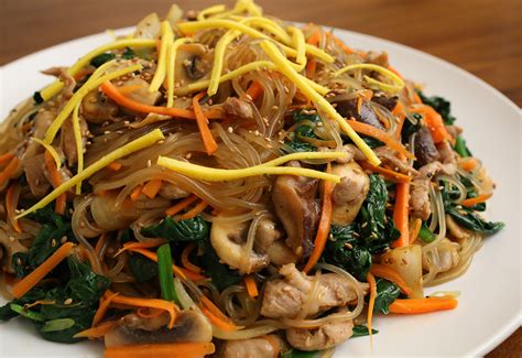 Maangchi's korean cooking, recipes, videos, cookbooks, photos, and monthly letter. Korean food photo: Japchae for New Year's Eve! - Maangchi.com