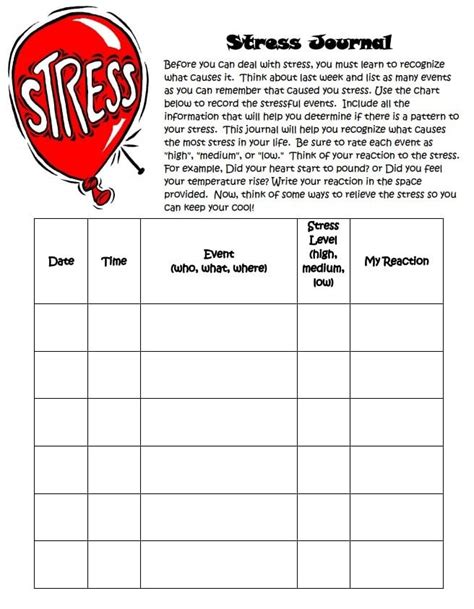 9 printable stress management worksheets & templates