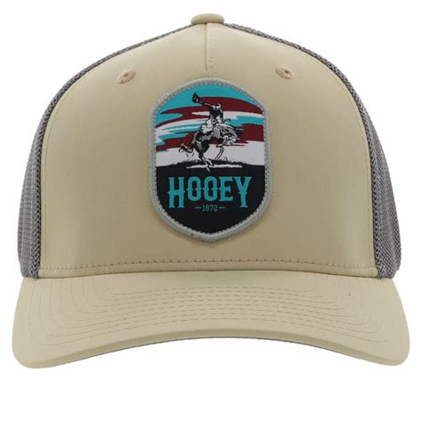 Hooey Cheyenne Tan And Grey Flexfit Hat 2244tngy Stockyard Style