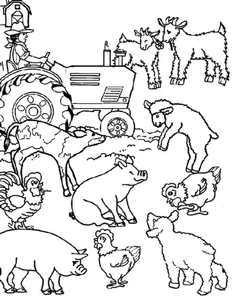 Kids Coloring Pages Farm Animals At Getdrawings Free Download