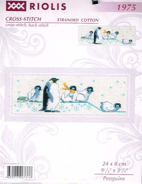 Riolis Borduurpakket Penguins Tine S Hobby Techniek