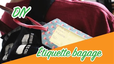 diy Étiquette pour bagage youtube