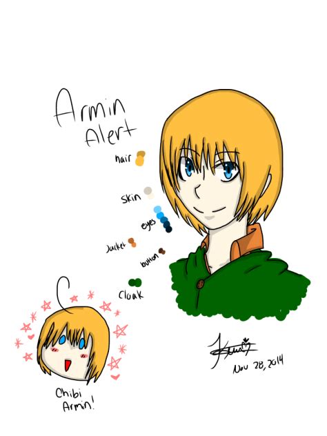 Attack On Titan Kawaii Armin Speed Draw Ibispaint