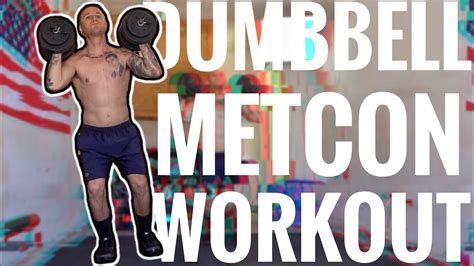 crossfit workout of the day dumbbell metcon youtube