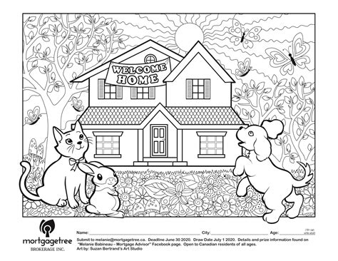 Pet Colouring Contest Mortgage Tree