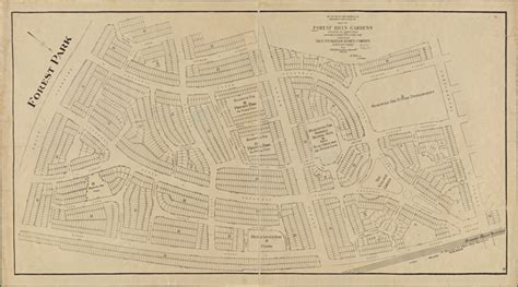 Map Of Forest Hills Gardens Situated At Forest Hills Borough Of