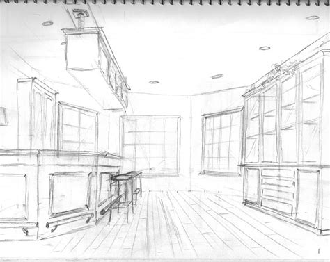Interior Design My Perspective Drawings Lifes Colorful Brushstrokes