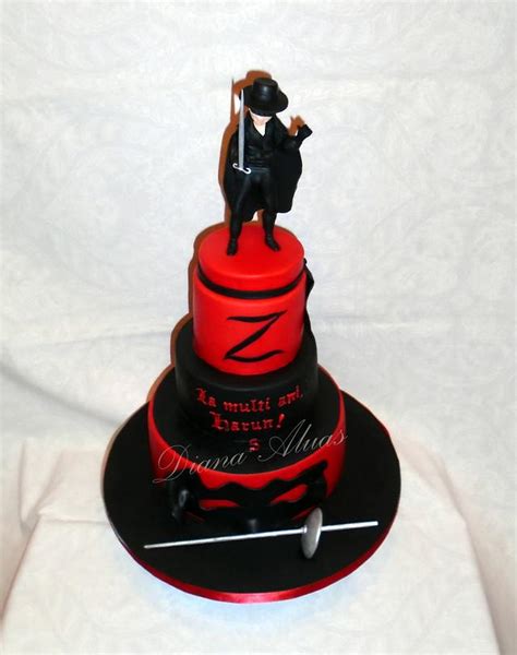 Zorro Decorated Cake By Diana Aluaş Cakesdecor