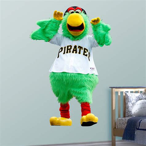 The pirates have two mascots. Pittsburgh Pirates Mascot - Pirate Parrot Fathead Wall Decal