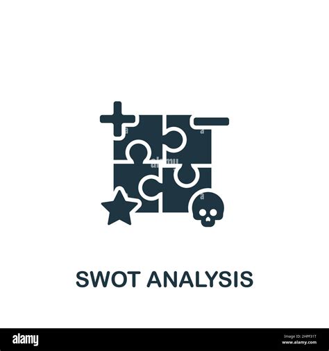 Swot Analysis Icon Monochrome Simple Icon For Templates Web Design And Infographics Stock