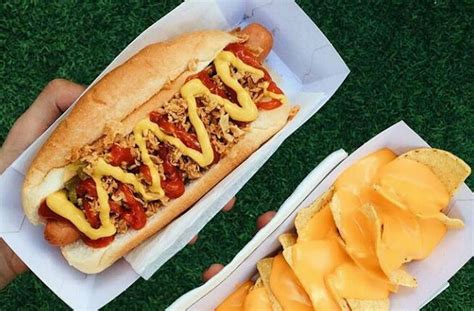 ‘hot Dog Un Clásico De La Comida Rápida 10 Perritos Calientes En