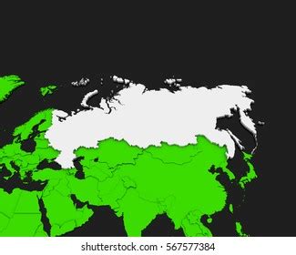 Russia Map 3d Rendering Stock Illustration 565204657