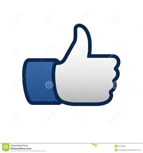 Best Like Thumbs Up Symbol Icon Editorial Stock Photo