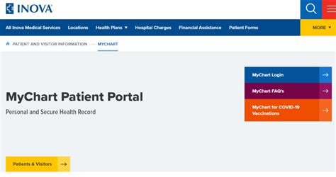 Inova Mychart Patient Portal Login