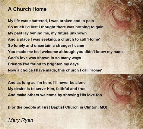 Church Welcome Poems For Visitors