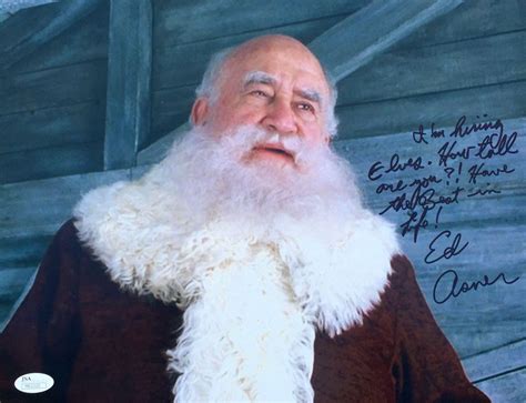 He has four children named matthew, kate, liza and charles. Ed Asner (Elf- Santa Claus) Signed 11x14 Photo JSA