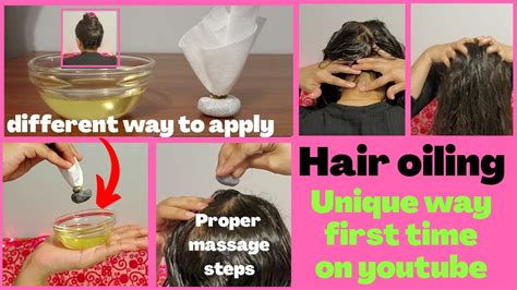 Hair Oiling How To Apply Hair Oil Heavy Hair Oiling बालों में तेल लगाने का तरीका Head