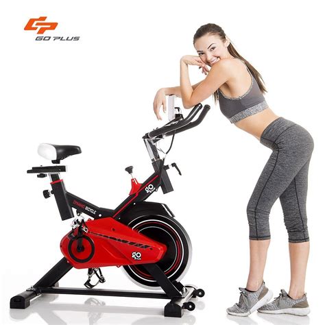 goplus exercise bike indoor stationary bicycle cardio fitness cycle trainer heart pulse w led
