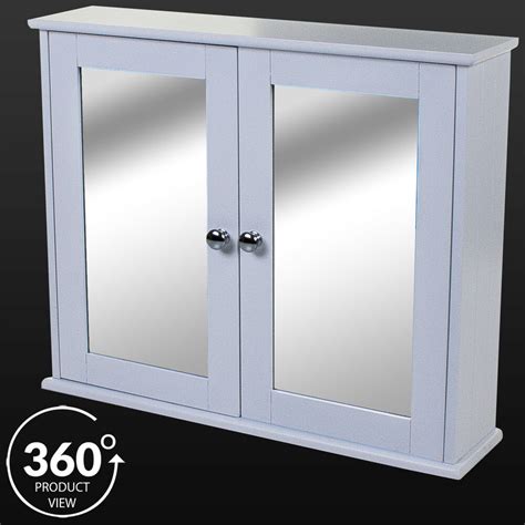 Shop for bathroom wall cabinets online at target. LARGE DOUBLE MIRROR DOOR CABINET WHITE WOODEN BATHROOM ...