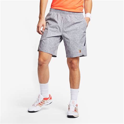 Nike Court Dri Fit Flex Ace 9in Shorts Cool Greywhite Mens Clothing