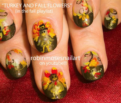 Nail Art By Robin Moses Fall Leaves Fall Nails Fall Nail Trends