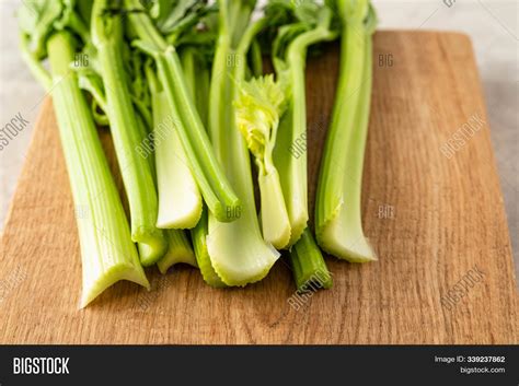 Celery Leaves Stem Image And Photo Free Trial Bigstock