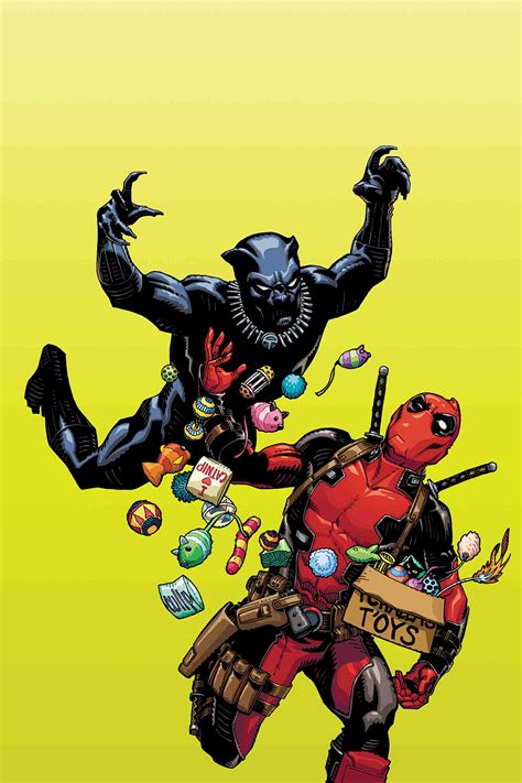 Aug180903 Black Panther Vs Deadpool 1 Of 5 Hamner Var Previews World